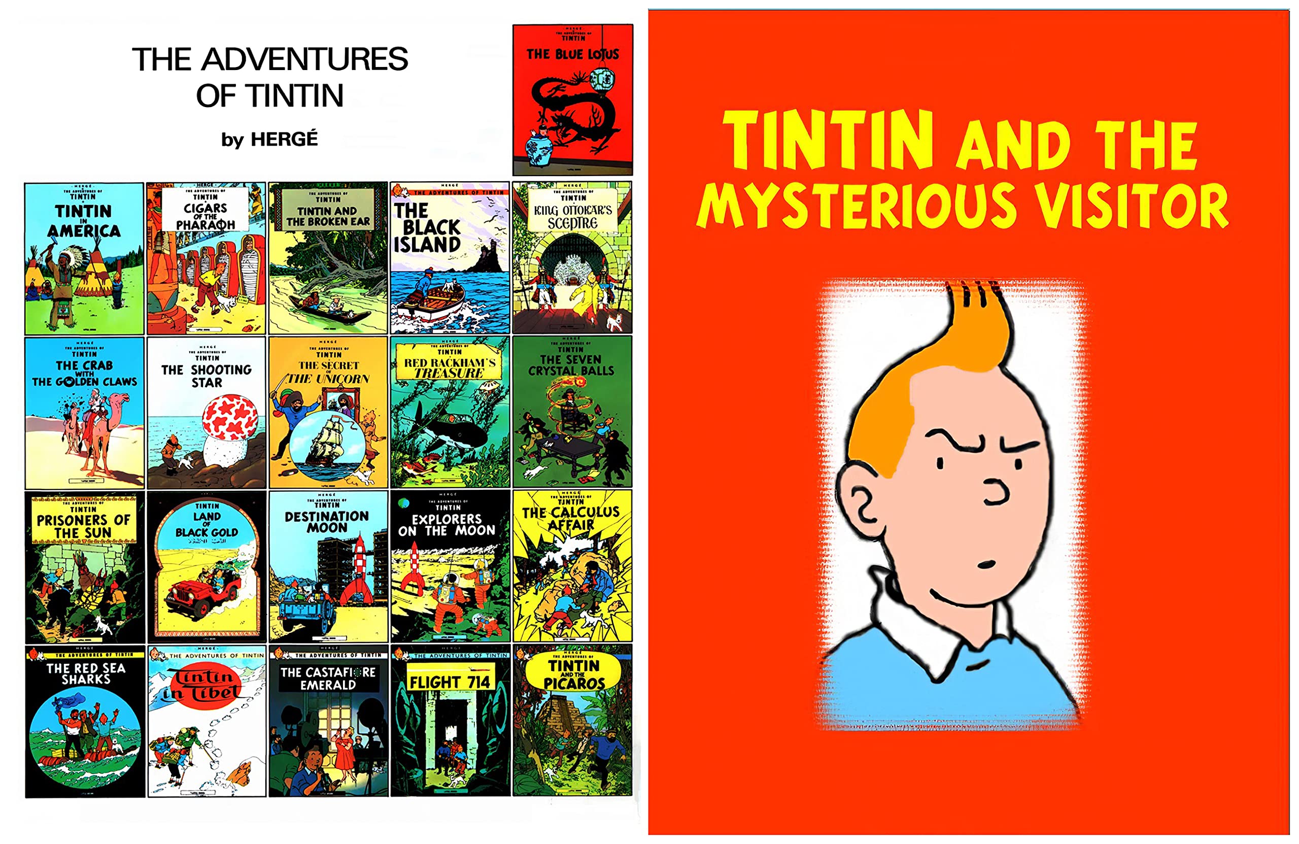 The Adventures of TinTin Full Series : Issue 28 Tintin and the mysterious visitor (Kindle Edition)