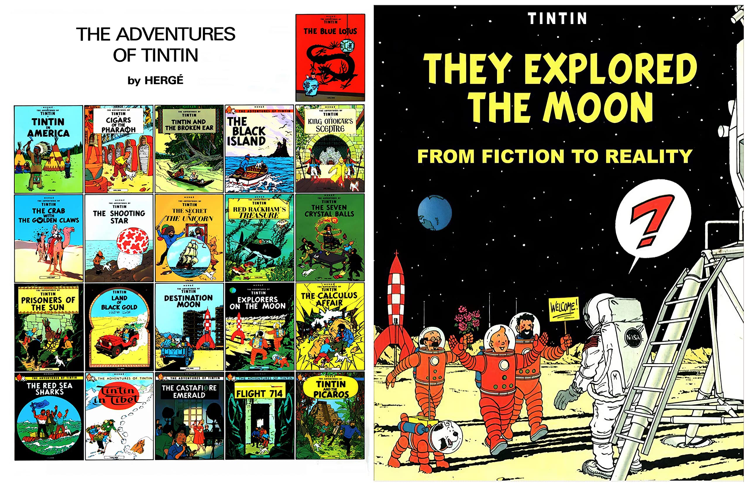 The Adventures of TinTin Full Series : Issue 29 Tintin they explored the moon (Kindle Edition)