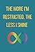 The More I'm Restricted, the Less I Shine: Neurodiverse, PDA, Pathological Demand Avoidance notebook, infinity symbol, autism notebook journal.