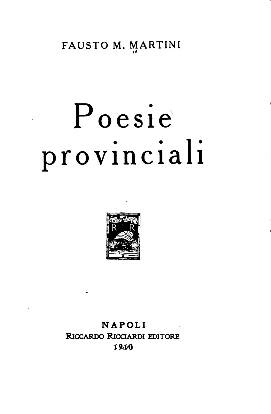 Poesie provinciali (Unknown Binding)