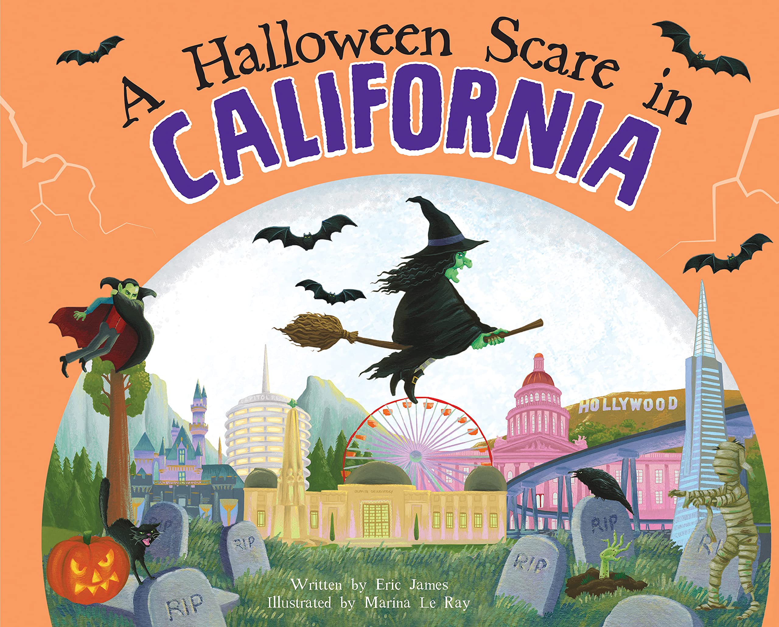 A Halloween Scare in California: A Silly Monster Adventure Set in California (Hardcover)