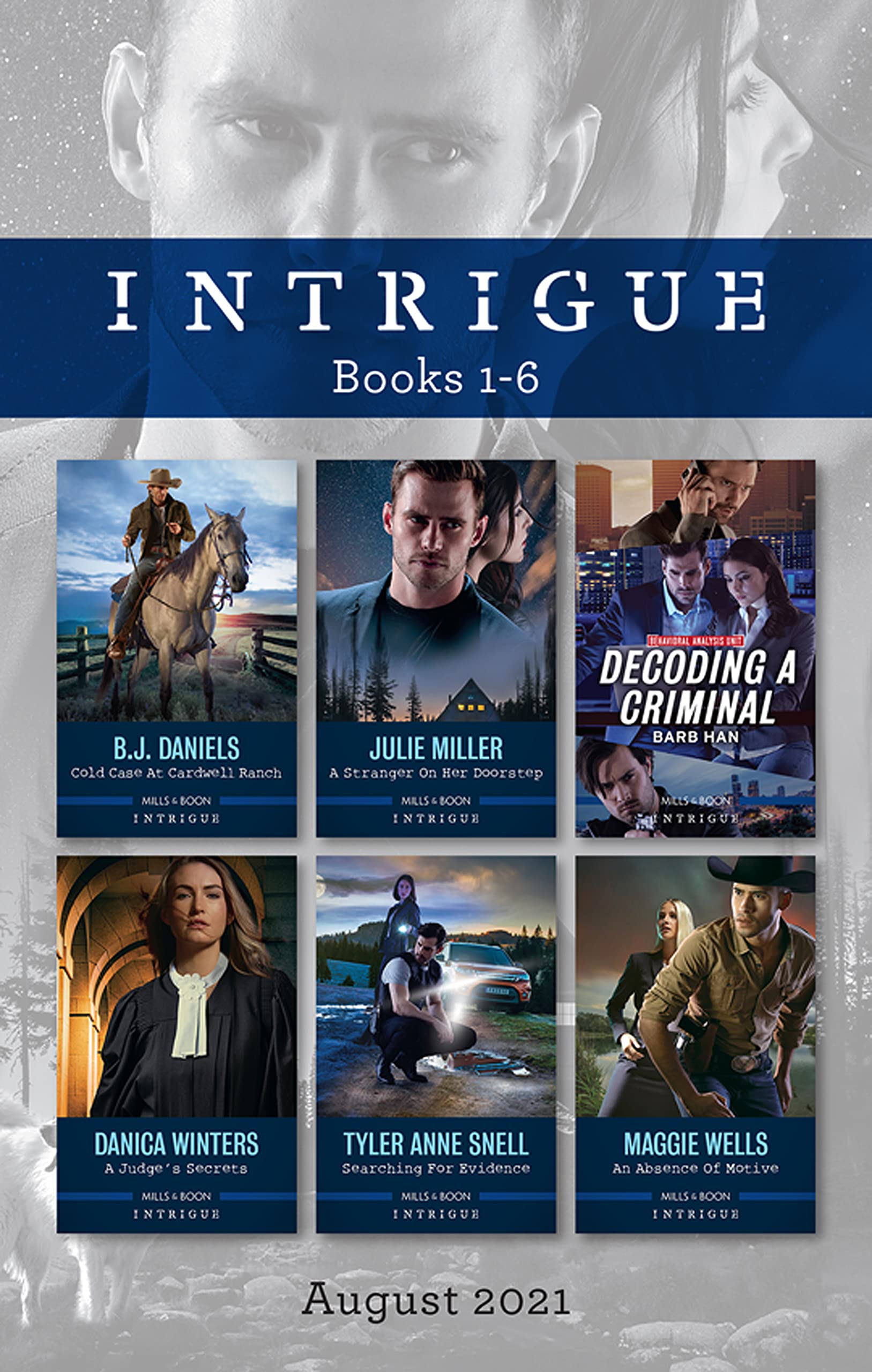 Intrigue Box Set Aug 2021/Cold Case at Cardwell Ranch/A Stranger on Her Doorstep/Decoding a Criminal/A Judge's Secrets/Searching for Evidence/An (Cardwell Ranch: Montana Legacy Book 6)