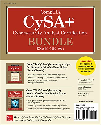 CompTIA CySA+ Cybersecurity Analyst Certification Bundle (Exam CS0-001) by Fernando Maymi, McGraw-Hill Education