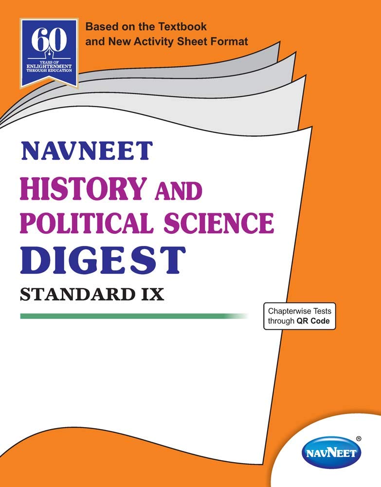 Std 9 | History and political science Digest | Navneet | English Medium | Maharashtra State Board | (Hardcover)