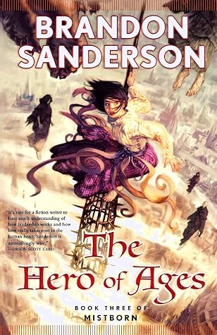 The Hero of Ages by Brandon Sanderson book cover