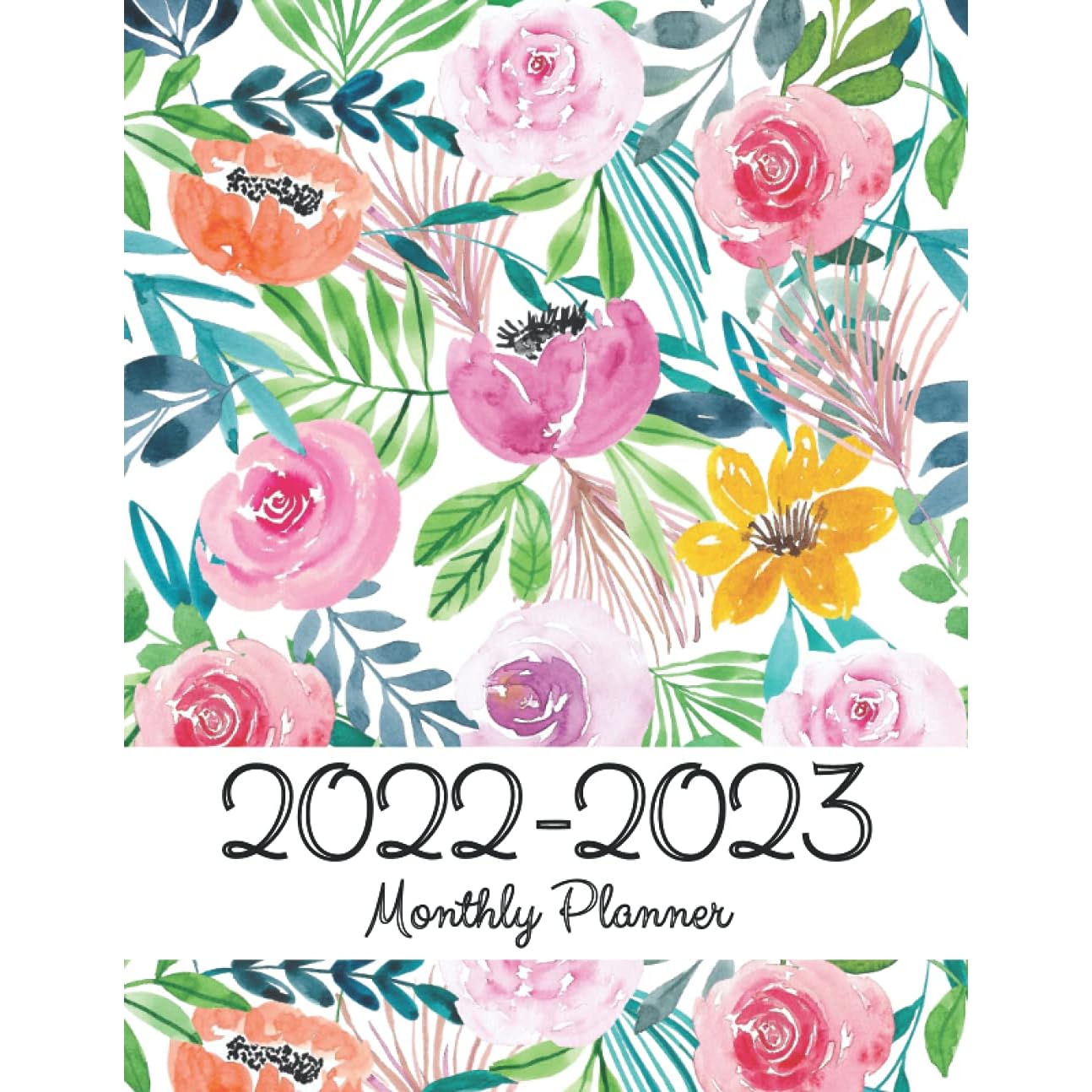 Calendrier Avant Ciaté 2023 2022-2023 Monthly Planner: 2 Year Monthly Planner Calendar Schedule  Organizer | January 2022 To December 2023 - 24 Months With Holidays |  Bright Floral Cover By Marit C. Edevane