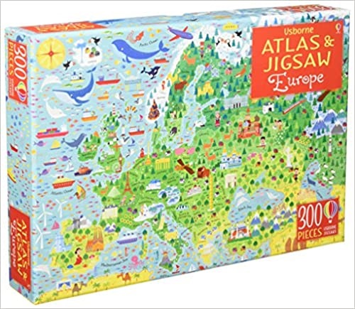 Atlas and Jigsaw: Europe (Usborne Book and Jigsaw)