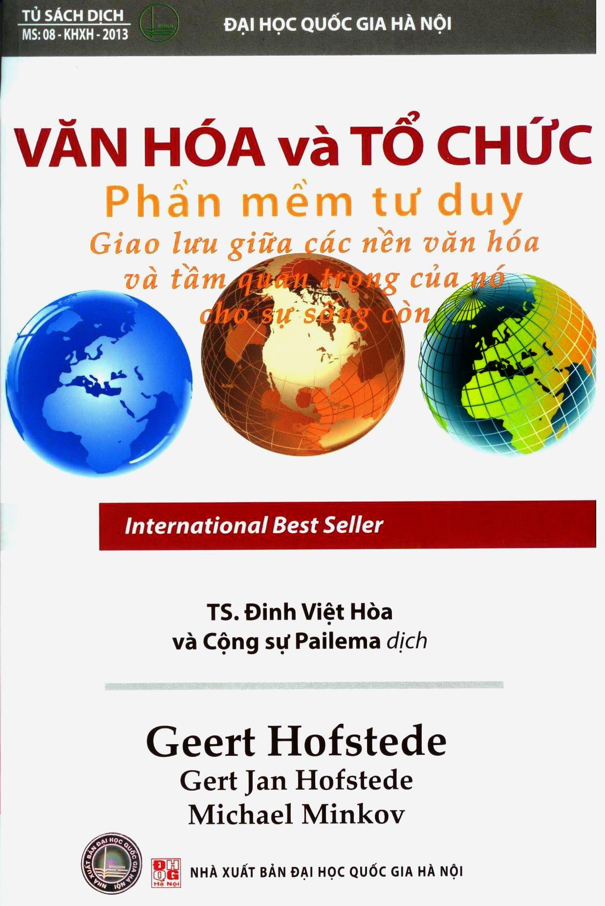 Văn hóa và tổ chức phần mềm tư duy : giao lưu giữa các nền văn hóa và tầm quan trọng của nó cho sự sống còn