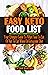 EASY KETO FOOD LIST: Your U...