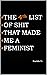 THE 4th LIST OF SHIT THAT M...