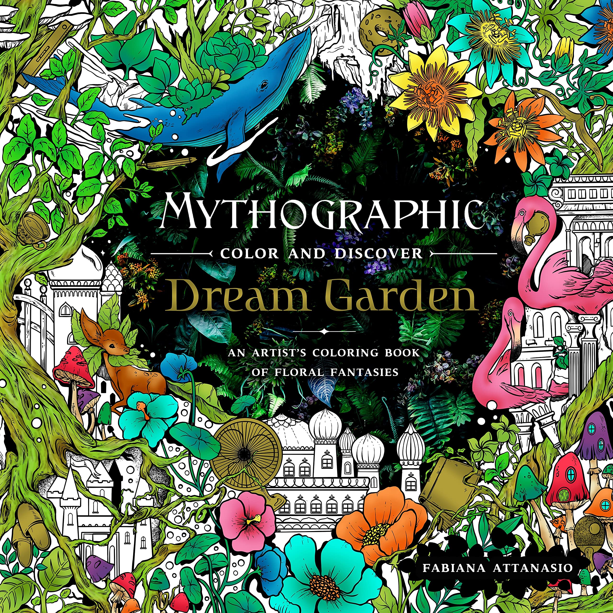 Mythographic Color and Discover: Dream Garden: An Artist's Coloring Book of Floral Fantasies (Paperback)