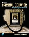 Criminal Behavior: A Psychological Approach