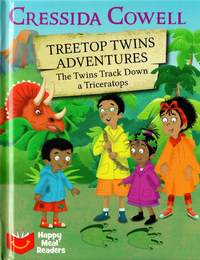 The Twins Track Down a Triceratops (Treetop Twins Adventures, #8)