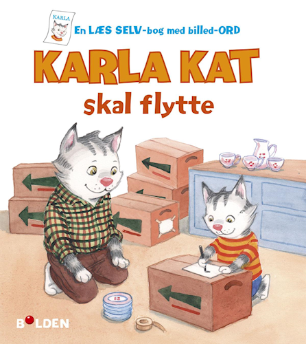 Karla Kat skal flytte - En læs selv-bog med billed-ord (Karla Kat)