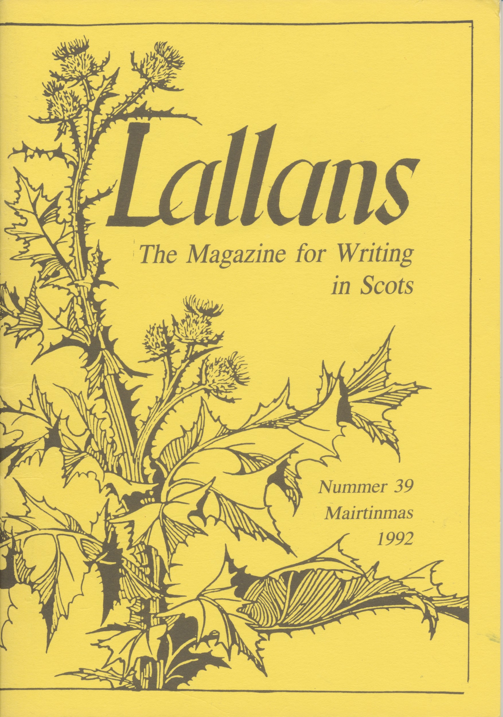Lallans Nummer 39: Mairtinmas 1992