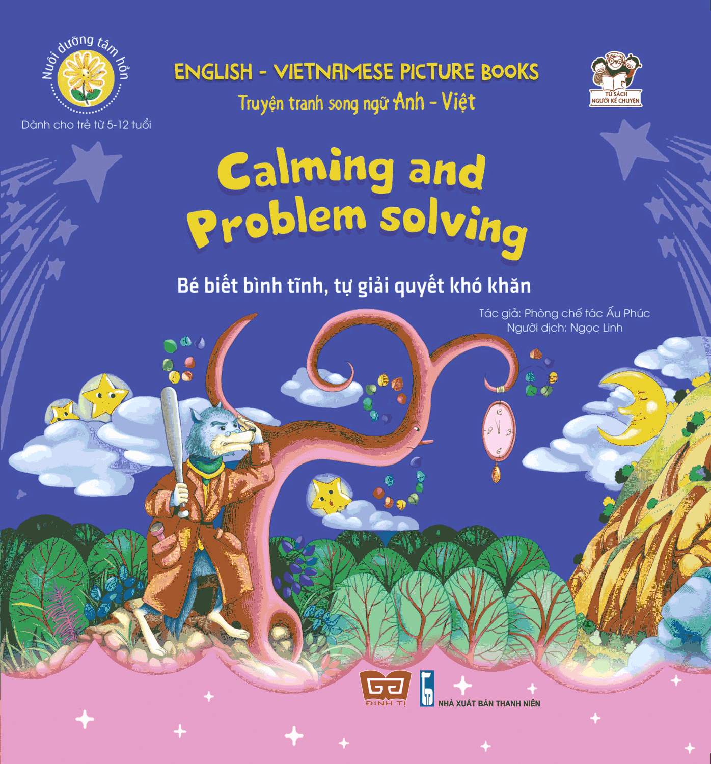 Bé biết bình tĩnh, tự giải quyết khó khăn ; Sáng kiến của chó con : truyện tranh song ngữ Anh-Việt = Calming and problem solving ; A puppy got a good idea : English-Vietnamese picture books