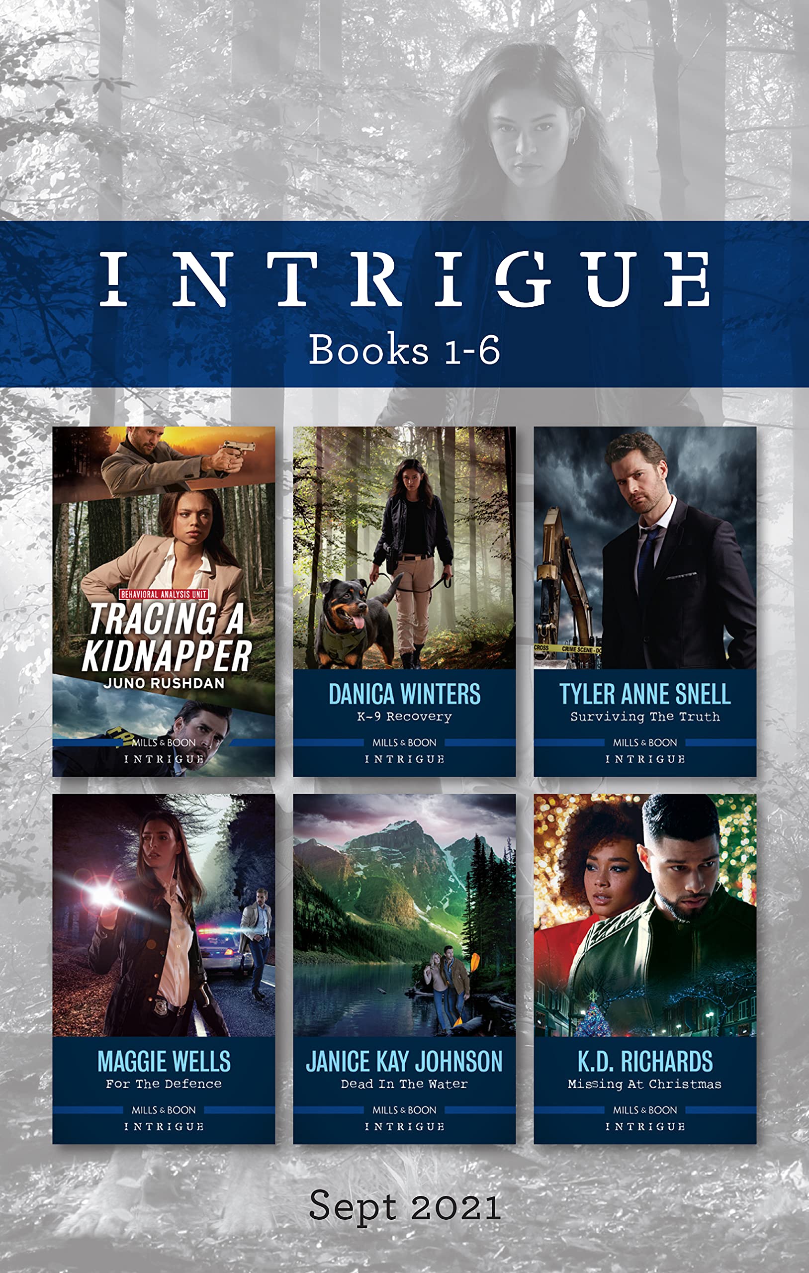 Intrigue Box Set Sept 2021: Tracing a Kidnapper/K-9 Recovery/Surviving the Truth/For the Defence/Dead in the Water/Missing at Christmas (Behavioural Analysis Unit Book 3)