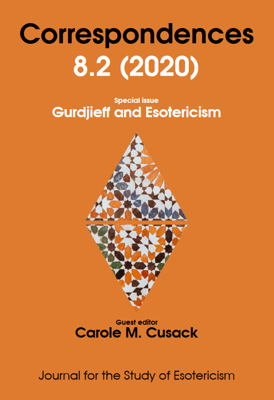 Correspondences: Journal for the Study of Esotericism (Vol 8, #2)