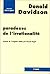 PARADOXES DE L'IRRATIONALITE