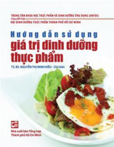 Hướng dẫn sử dụng giá trị dinh dưỡng thực phẩm
