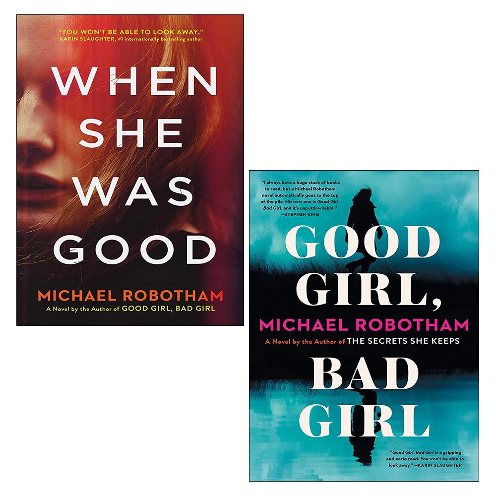 Michael Robotham Cyrus Haven Series 2 Books Collection Set (When She Was Good, Good Girl Bad Girl)