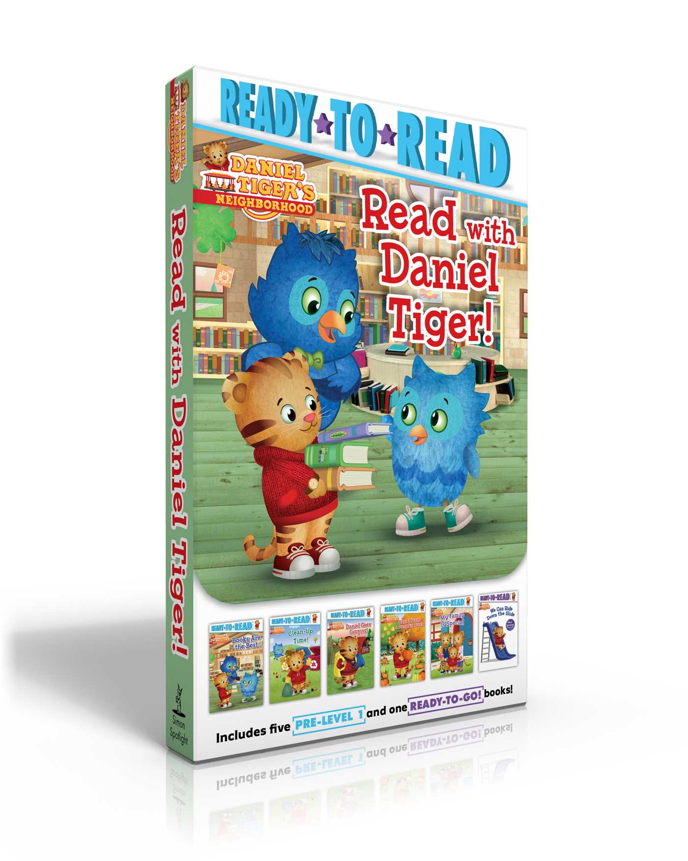 Read with Daniel Tiger! (Boxed Set): Books Are the Best; Clean-Up Time!; Daniel Goes Camping!; Daniel Visits a Pumpkin Patch; My Family Is Special; We ... Down the Slide (Daniel Tiger's Neighborhood)