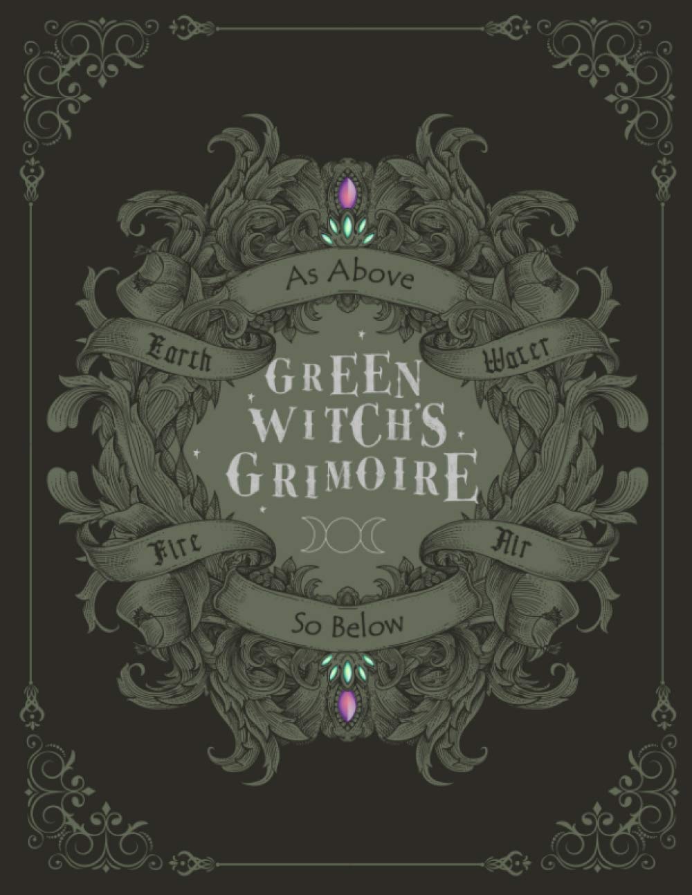 Green Witch's Grimoire: A Book of Shadows for Garden Witches to Catalogue Plant's Growth, Favorite Herbs, Ritual Tea Recipes and Herbal Spells (Paperback)