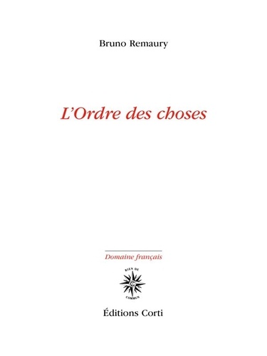 L’Ordre des choses (Paperback)