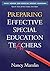 Preparing Effective Special Education Teachers (What Works for Special-Needs Learners)