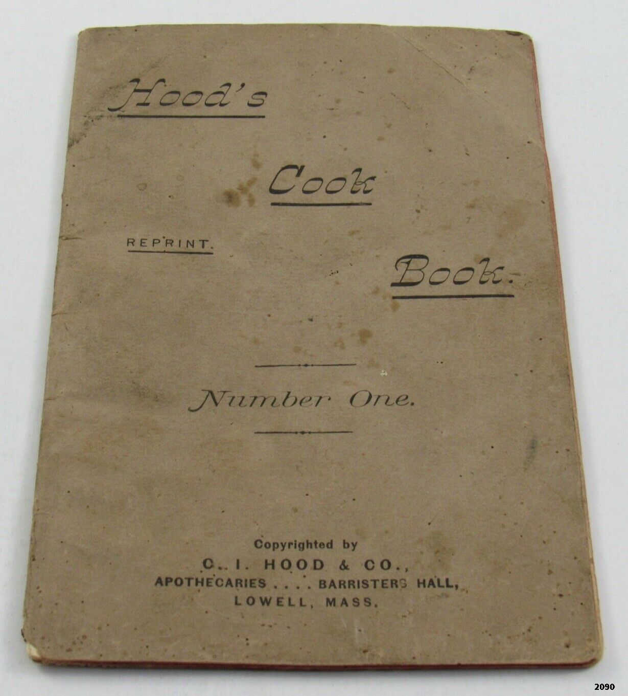 Hood's Cook Book #1 (Paperback)