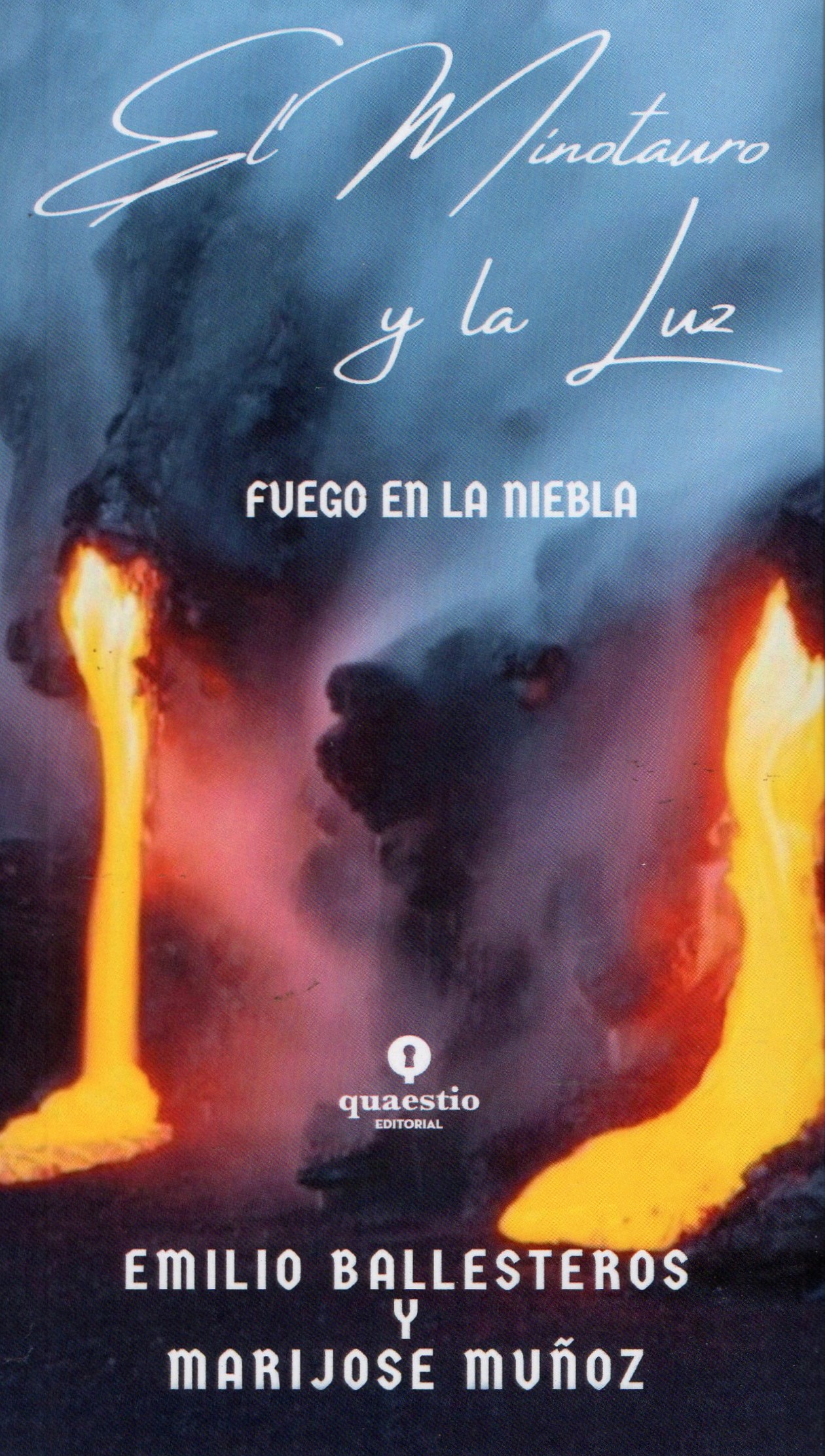 Portada de El Minotauro y la Luz: Fuego en la niebla, de Emilio Ballesteros