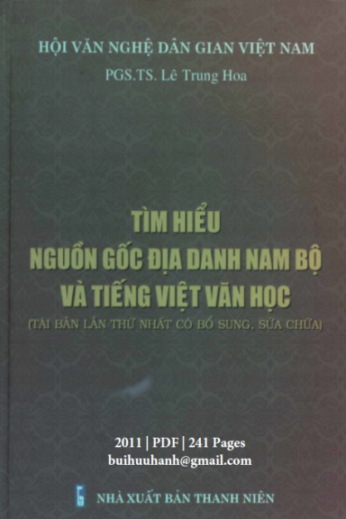 Tìm hiểu nguồn gốc địa danh Nam Bộ và tiếng việt văn học