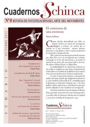 Cuaderno Estudio Schinca: Nº0 Revista de investigación del arte del movimiento