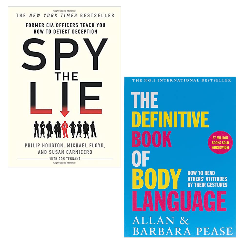 Spy the Lie & Definitive Book Of Body Language 2 Books Collection Set (Paperback)