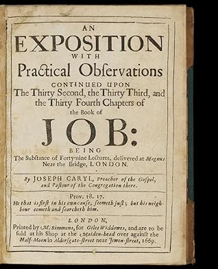 An exposition with practical observations continued upon the Thirty Second, the Thirty Third, and the Thirty Fourth chapters of the book of Job.