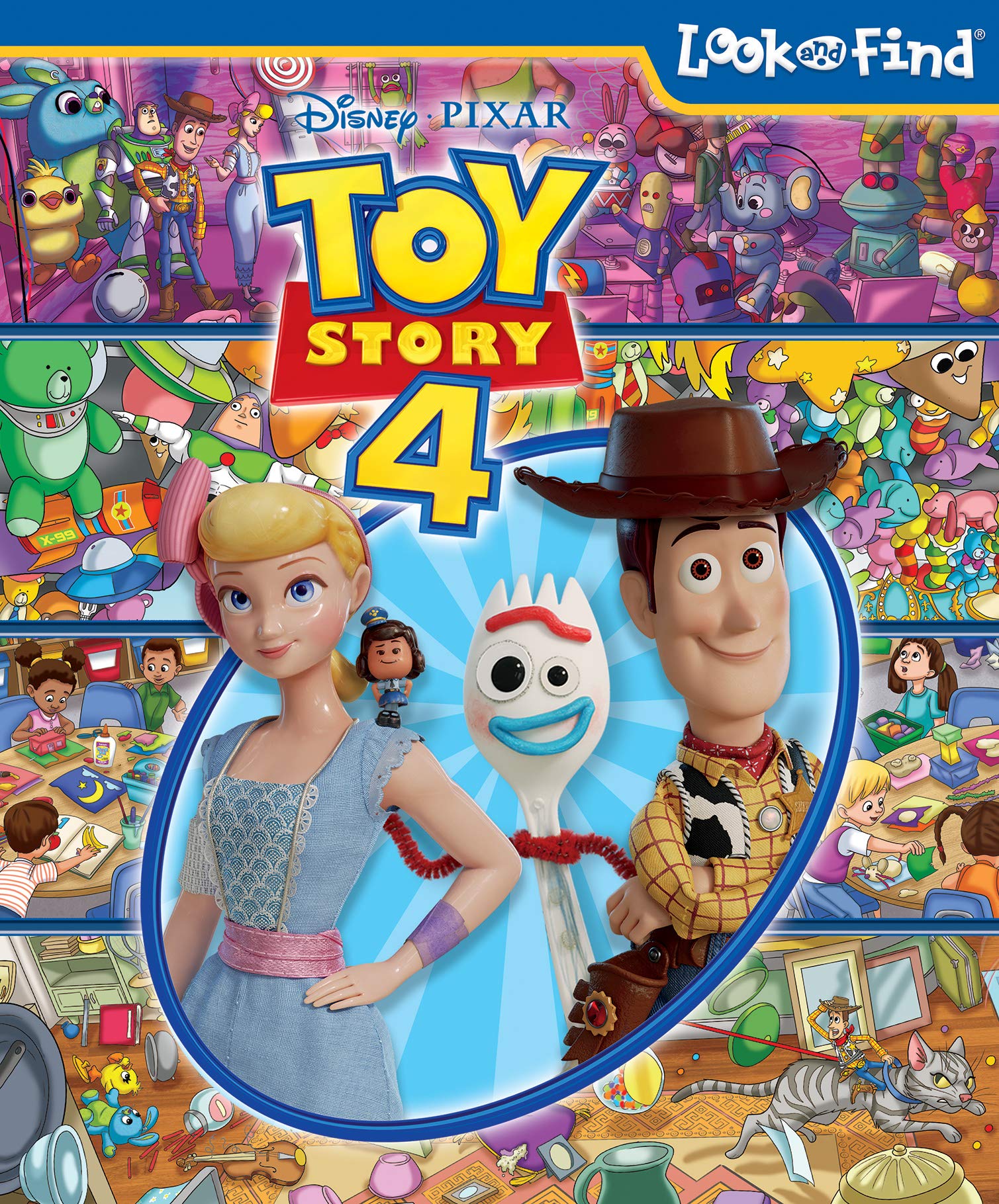 Disney Pixar Toy Story 4 Woody, Buzz Lightyear, Bo Peep, and More! - Look and Find Activity Book - PI Kids (Hardcover)