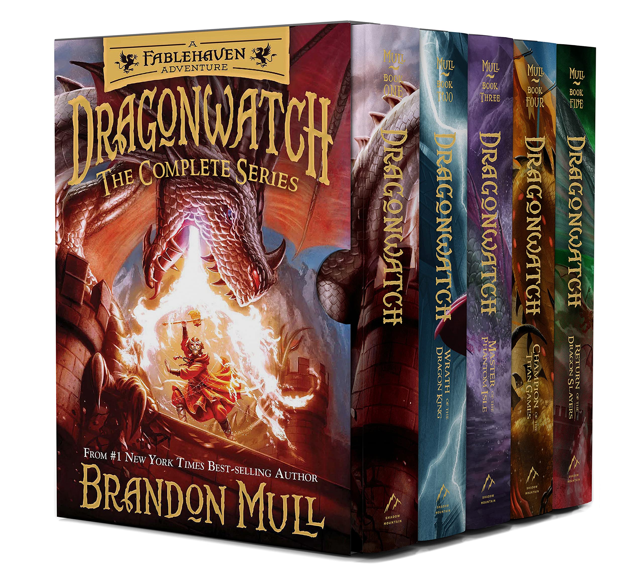 Dragonwatch Complete Boxed Set: Dragonwatch; Wrath of the Dragon King; Master of the Phantom Isle; Champions of the Titan Games; Return of the Dragon Slayers (Dragonwatch, #1-5)
