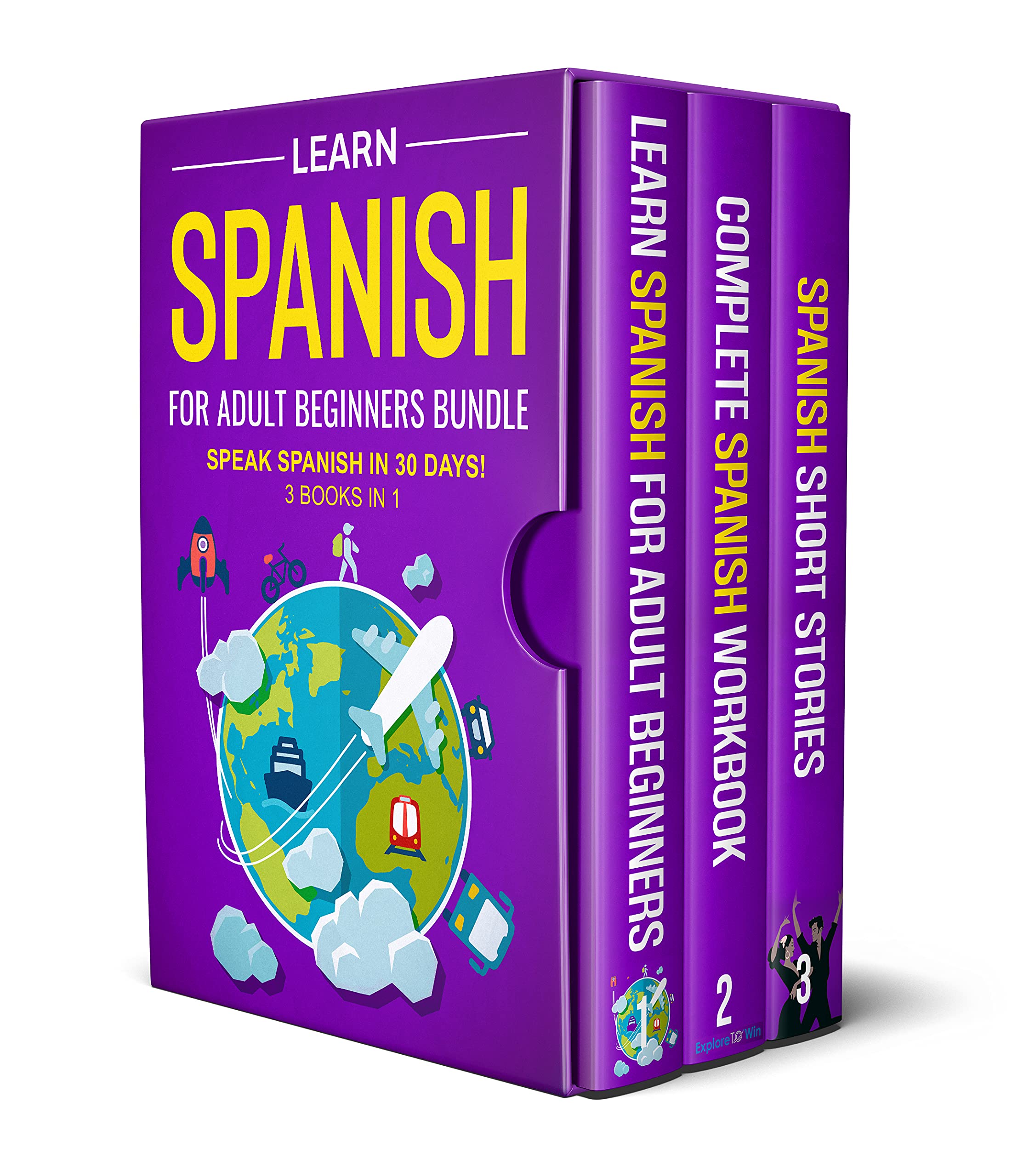 Learn Spanish For Adult Beginners: 3 Books in 1: Speak Spanish In 30 Days! (Kindle Edition)