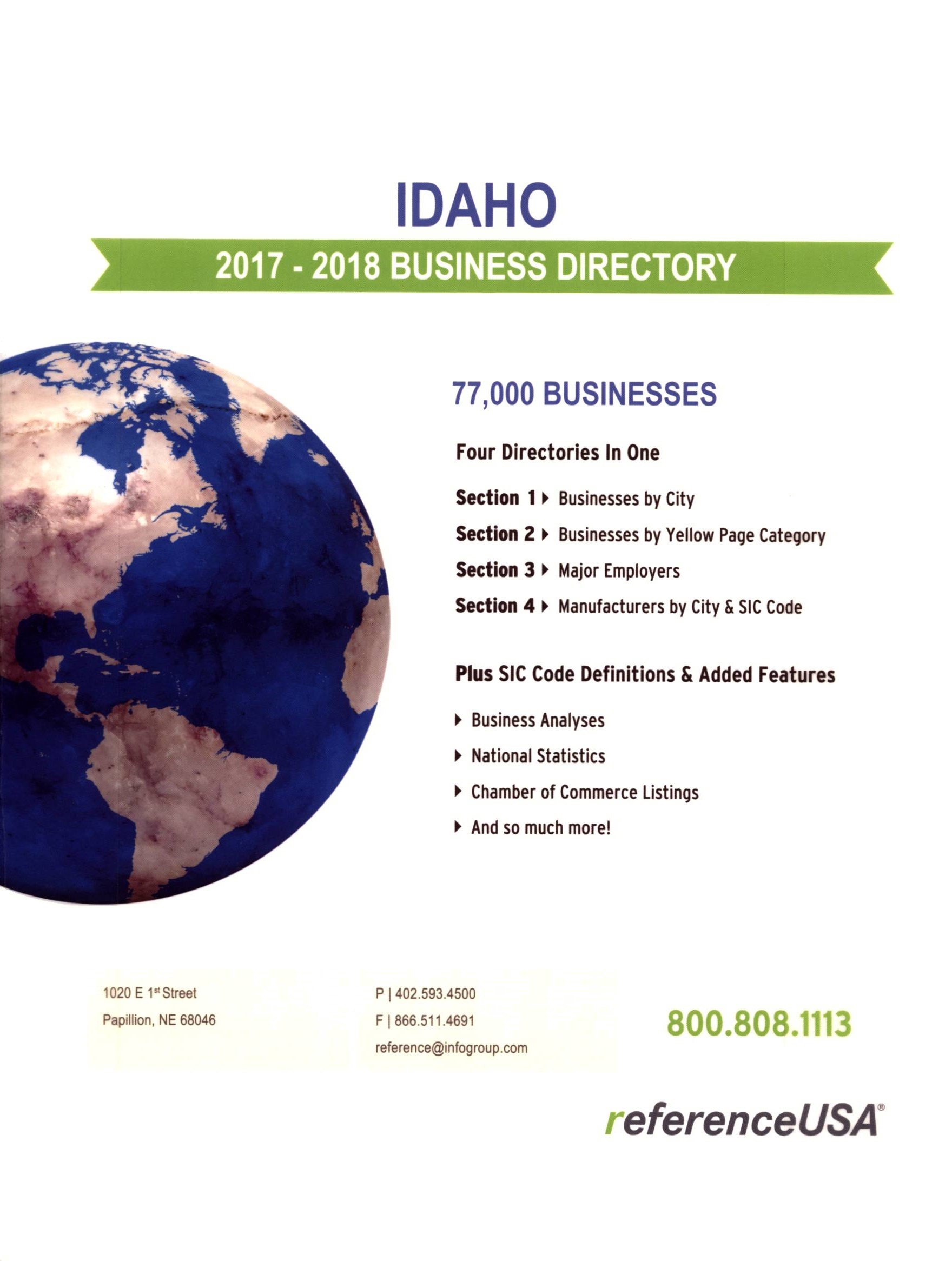 Idaho Business Directory (Paperback)