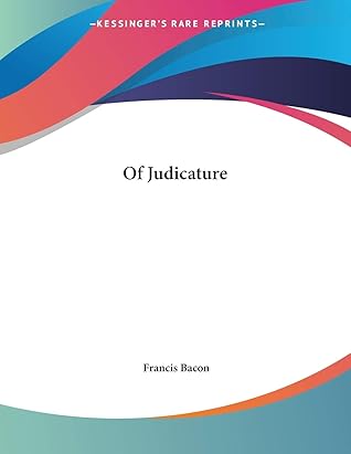 Of Judicature