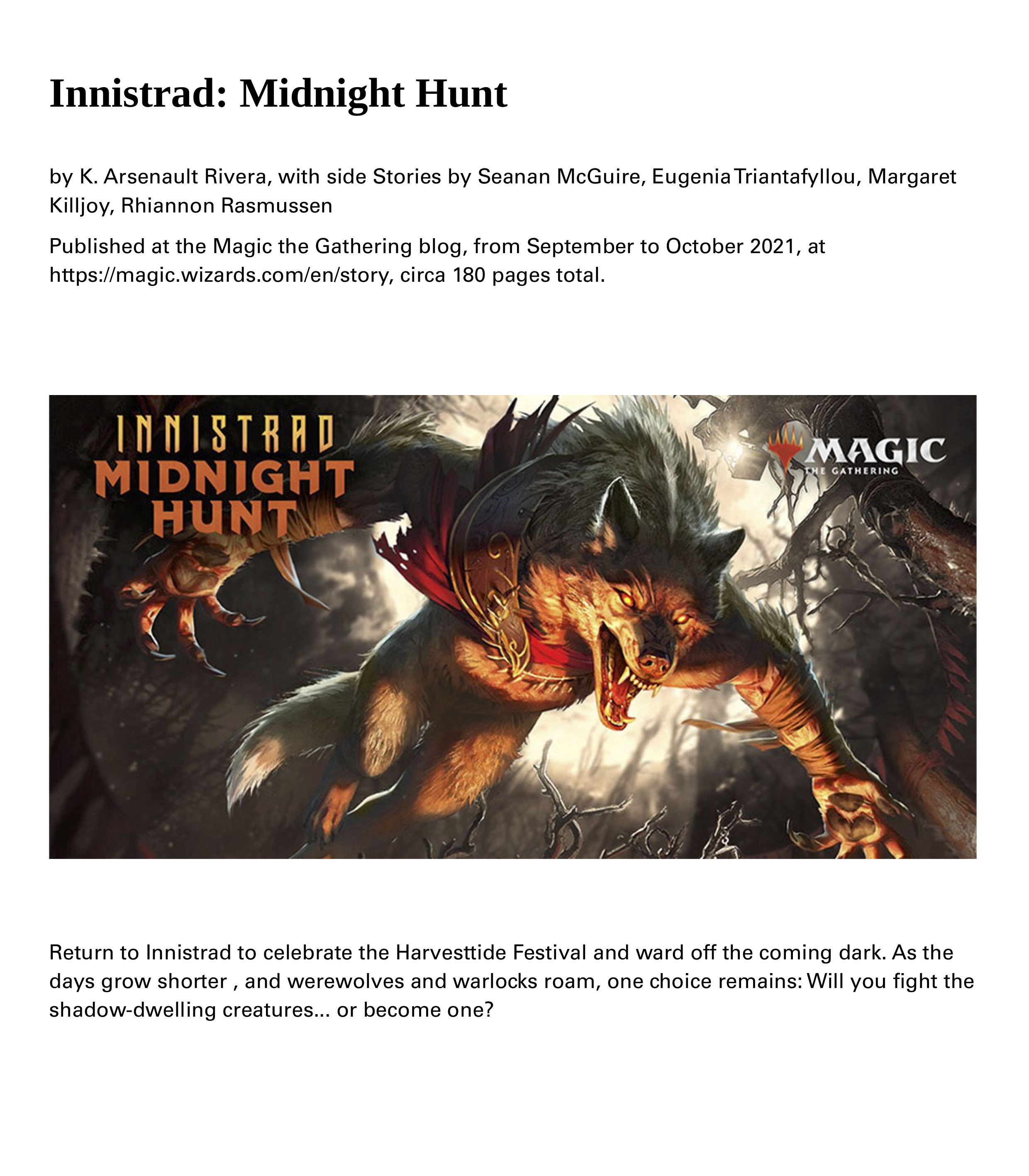 Innistrad: Midnight Hunt (ebook)