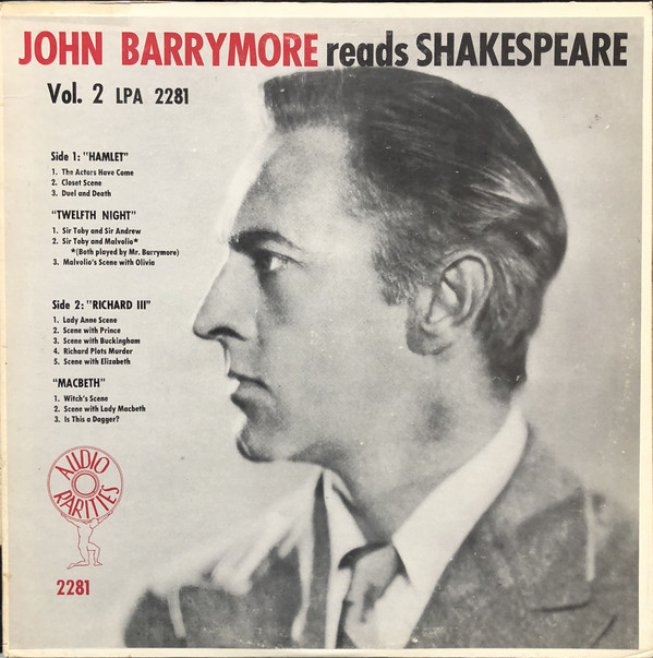 John Barrymore Reads Shakespeare Vol.2 (Audiobook)