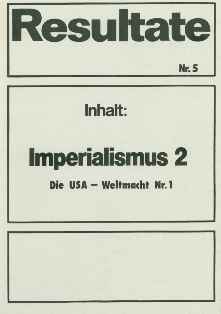 Imperialismus 2 (AK Resultate der Arbeitskonferenz)