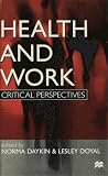 Health and Work: Critical Perspectives