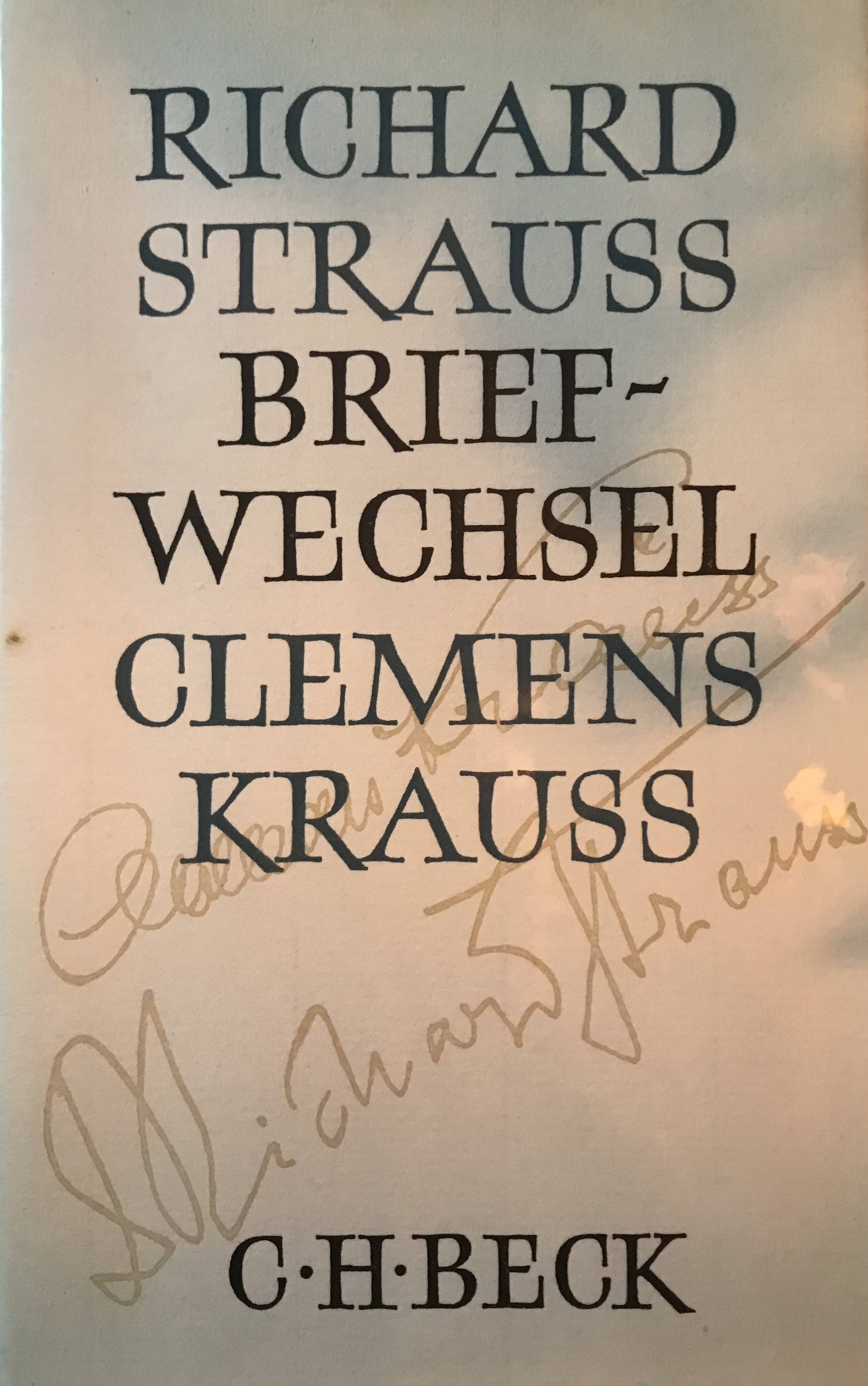 Richard Strauss, Clemens Krauss, Briefwechsel