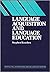 Language Acquisition and Language Education: Extensions and Applications