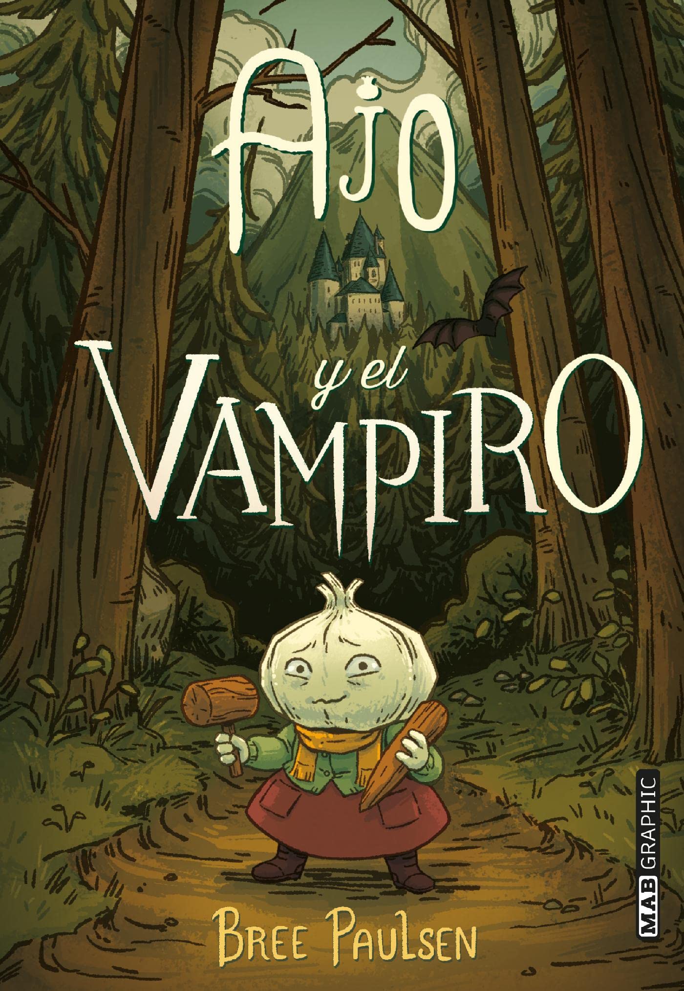 Portada de Ajo y el vampiro, de Bree Paulsen