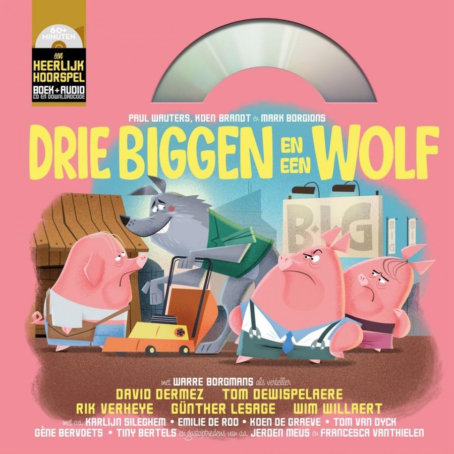 Drie biggen en een wolf (Hardcover)
