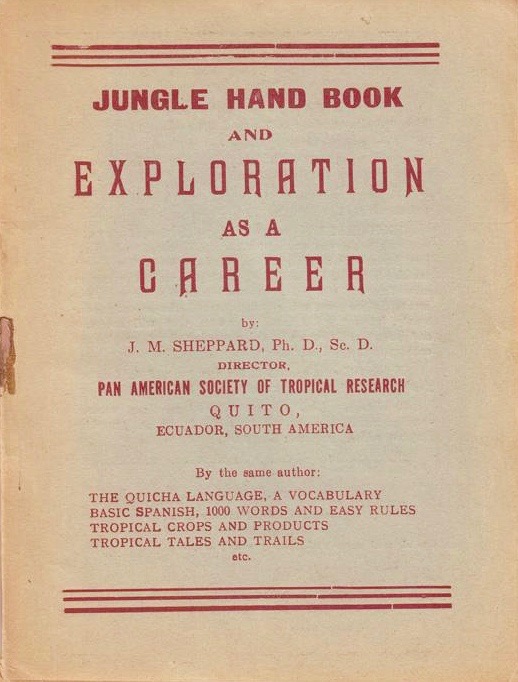 Jungle Hand Book & Exploration as a Career (Paperback)