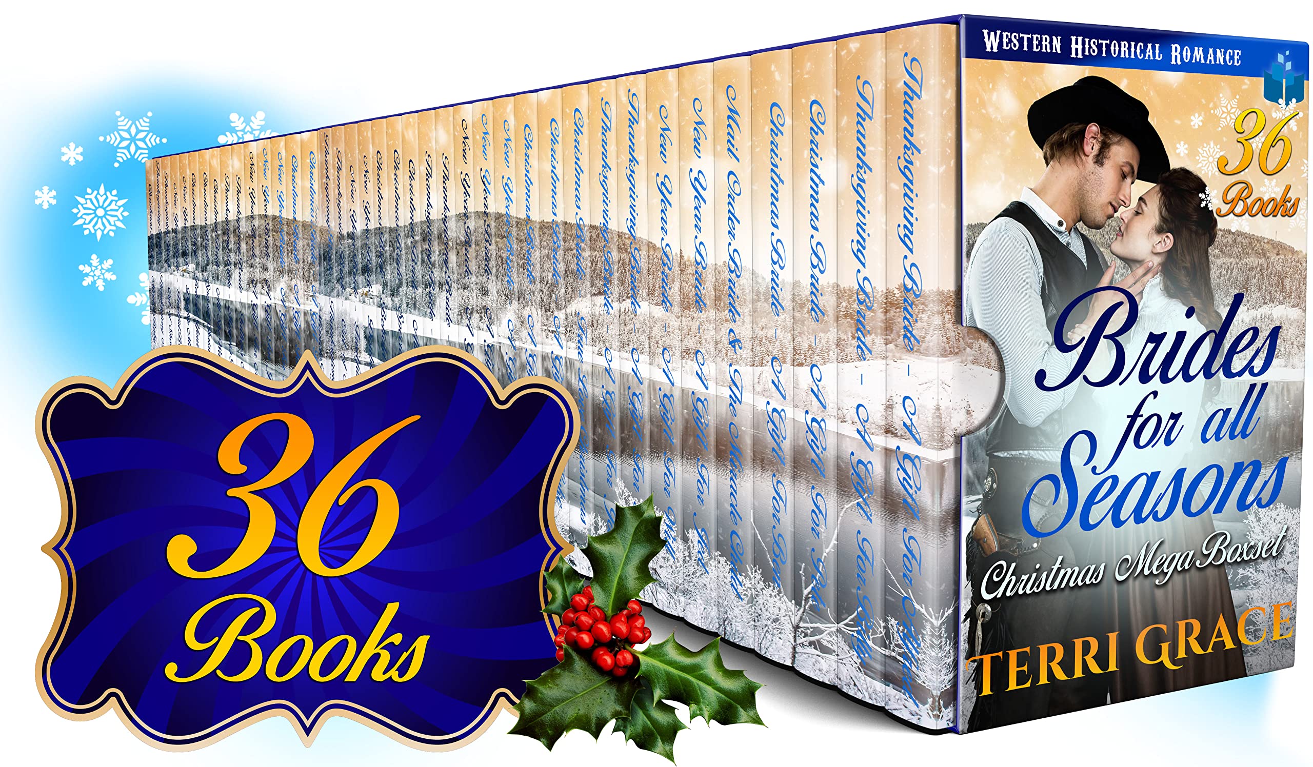 Brides For All Seasons Mega Boxset - Volumes 1-5 (Christmas Romance & Mystery Clean and Wholesome Boxsets Book 3)